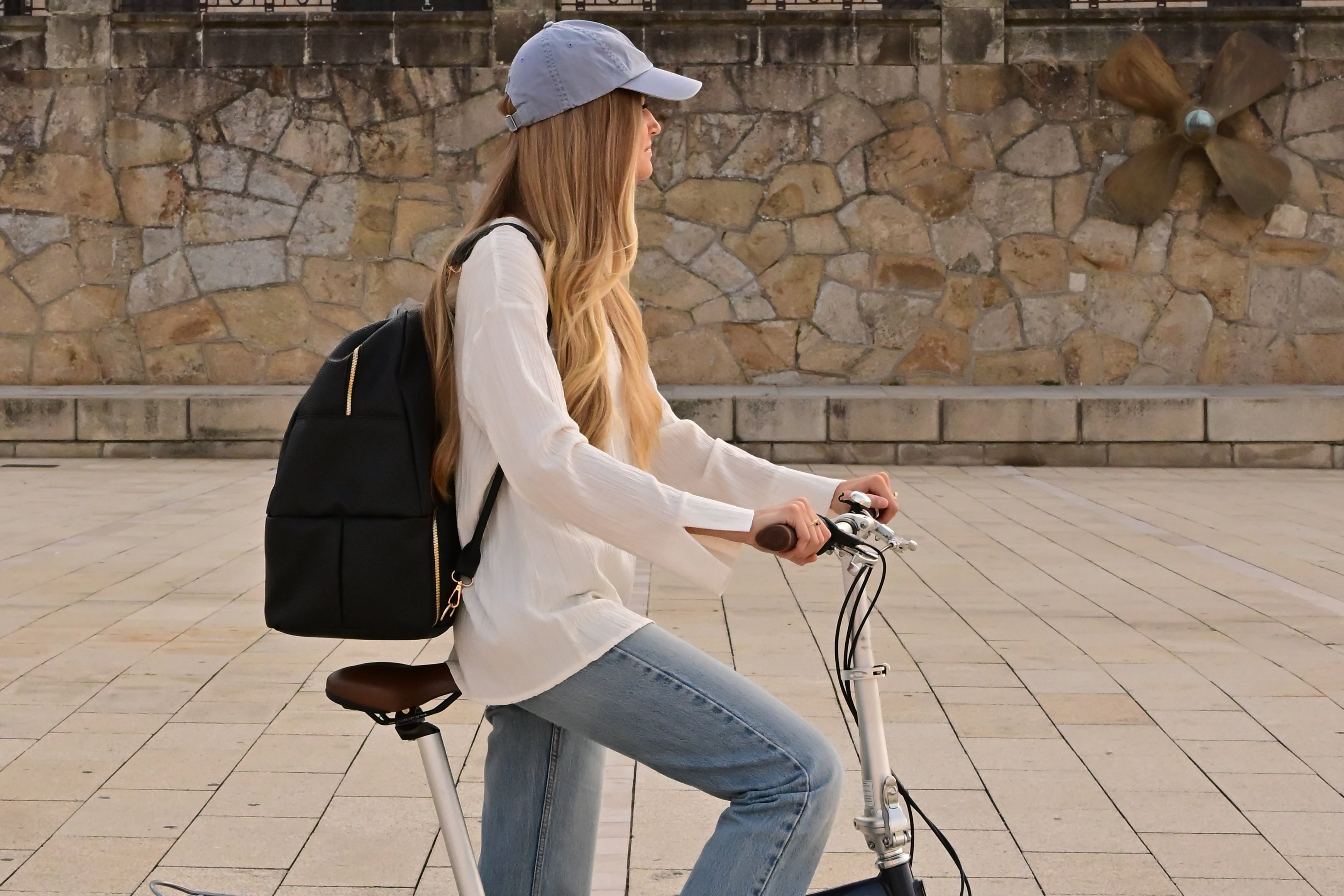 black backpack for work